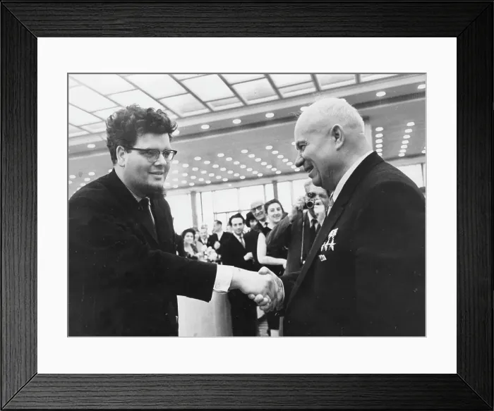 Framed Print : John Ogdon, British concert pianist, with Nikita Khrushchev Framed Print : John Ogdon, British concert pianist, with Nikita Khrushchev