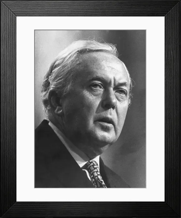 Framed Print : Harold Wilson, British Labour Prime Minister Framed Print : Harold Wilson, British Labour Prime Minister