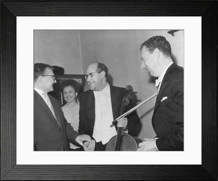 Framed Print : Mstislav Rostropovich, renowned Russian cellist Framed Print : Mstislav Rostropovich, renowned Russian cellist