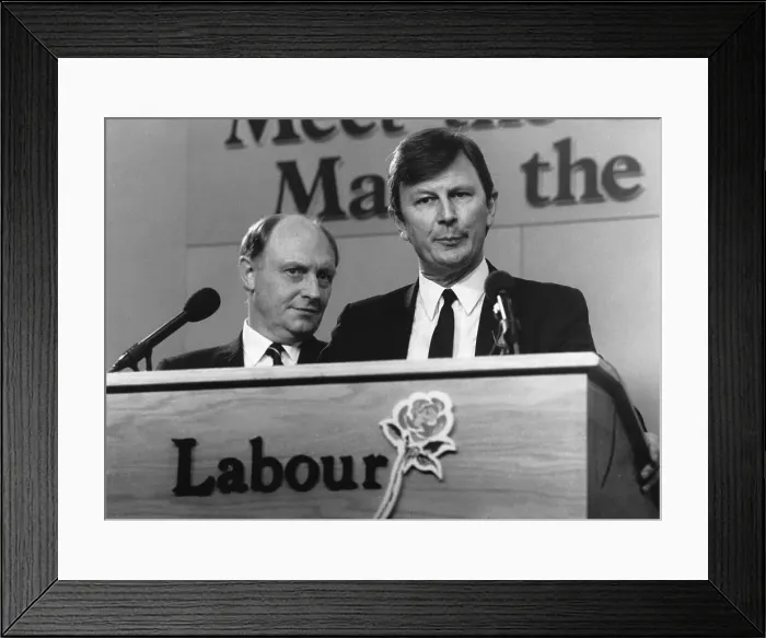 Framed Print : Bryan Gould, Labour politician and MP Framed Print : Bryan Gould, Labour politician and MP