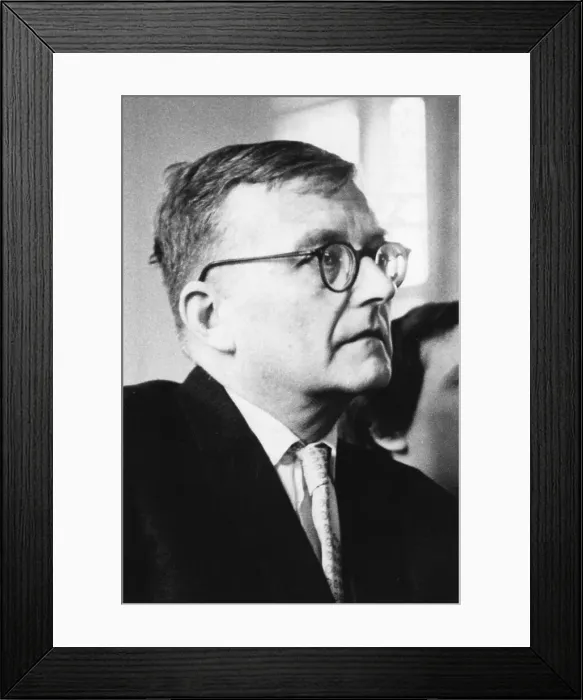 Framed Print : Dmitri Shostakovich, Soviet Russian composer Framed Print : Dmitri Shostakovich, Soviet Russian composer