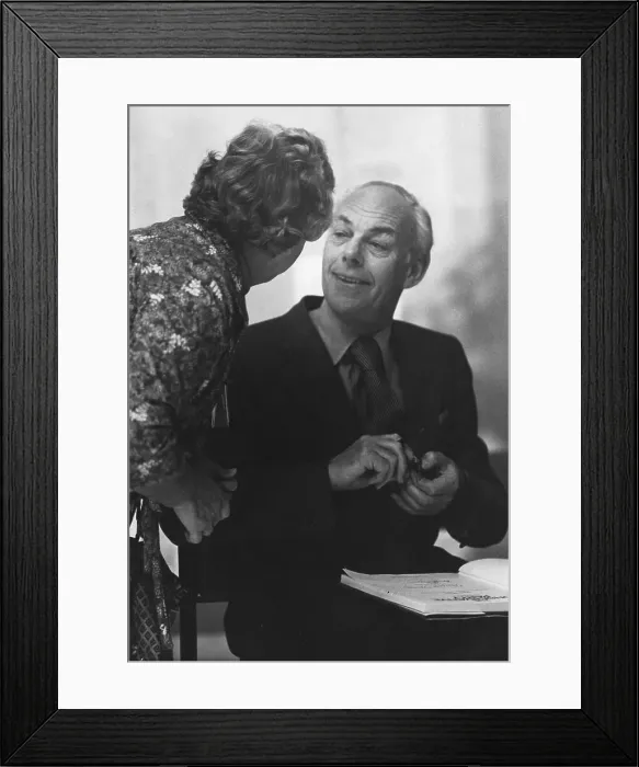 Framed Print : Denis Thatcher, British businessman and PM's husband Framed Print : Denis Thatcher, British businessman and PM's husband