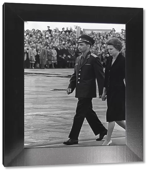 Soviet Russian cosmonauts Tereshkova and Bykovsky