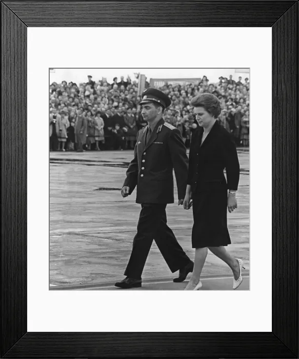 Framed Print : Soviet Russian cosmonauts Tereshkova and Bykovsky Framed Print : Soviet Russian cosmonauts Tereshkova and Bykovsky