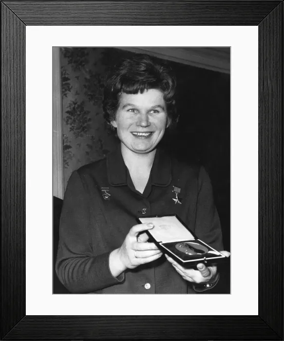 Framed Print : Valentina Tereshkova, Soviet Russian cosmonaut Framed Print : Valentina Tereshkova, Soviet Russian cosmonaut