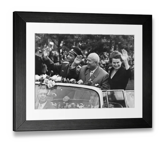 Framed Print : Nikita Khrushchev with Tereshkova and Bykovsky Framed Print : Nikita Khrushchev with Tereshkova and Bykovsky