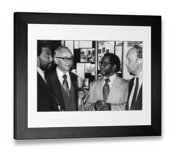 Framed Print : Oliver Tambo, South African anti-apartheid politician Framed Print : Oliver Tambo, South African anti-apartheid politician