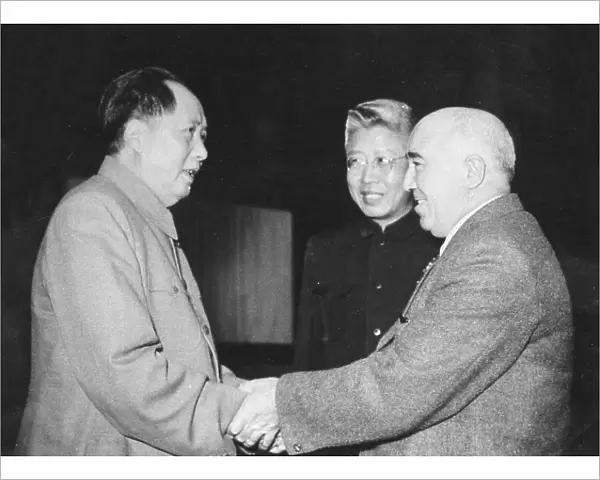 Harry Pollitt, Communist Party leader, with Mao Zedong