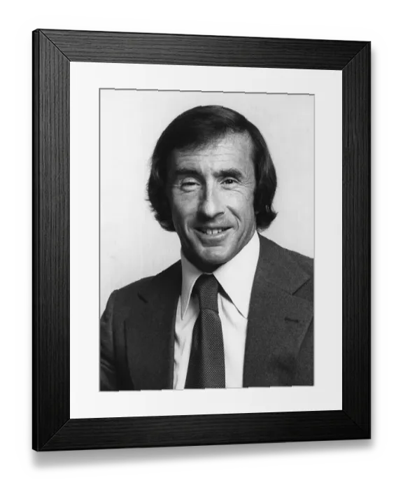 Framed Print : Jackie Stewart, Scottish racing driver and team owner Framed Print : Jackie Stewart, Scottish racing driver and team owner