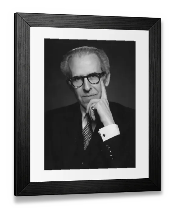 Framed Print : Victor Stiebel, British fashion designer Framed Print : Victor Stiebel, British fashion designer