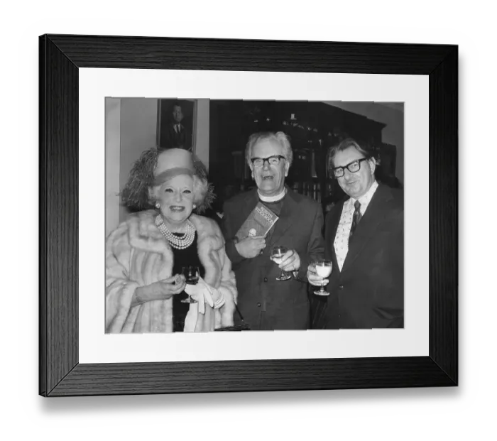 Framed Print : Mervyn Stockwood, Barbara Cartland and Eric Heffer Framed Print : Mervyn Stockwood, Barbara Cartland and Eric Heffer