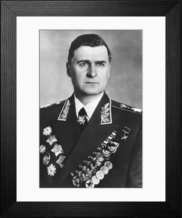 Framed Print : Vasily Sokolovsky, Soviet Russian military commander Framed Print : Vasily Sokolovsky, Soviet Russian military commander