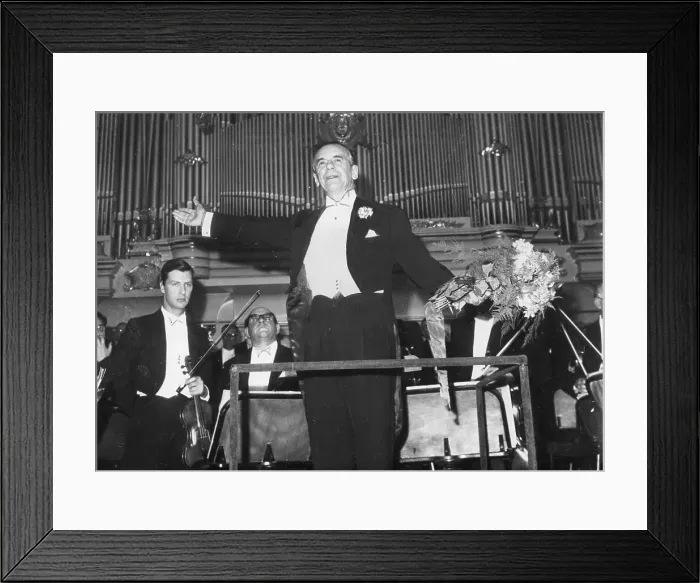 Framed Print : Sir Malcolm Sargent, English conductor and composer Framed Print : Sir Malcolm Sargent, English conductor and composer