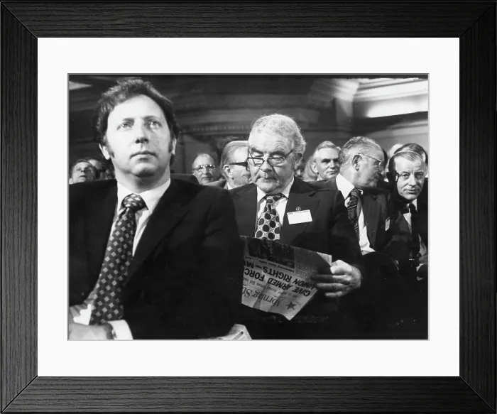 Framed Print : Scargill Arthur Sitting Audience Conference 1938 Framed Print : Scargill Arthur Sitting Audience Conference 1938