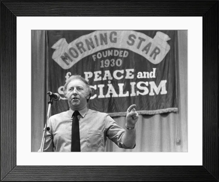 Framed Print : Arthur Scargill, miners leader and trade unionist Framed Print : Arthur Scargill, miners leader and trade unionist