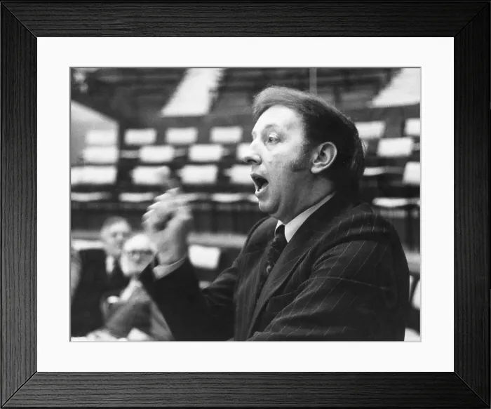 Framed Print : Scargill Arthur Speaking Speech Rhetoric Left Framed Print : Scargill Arthur Speaking Speech Rhetoric Left