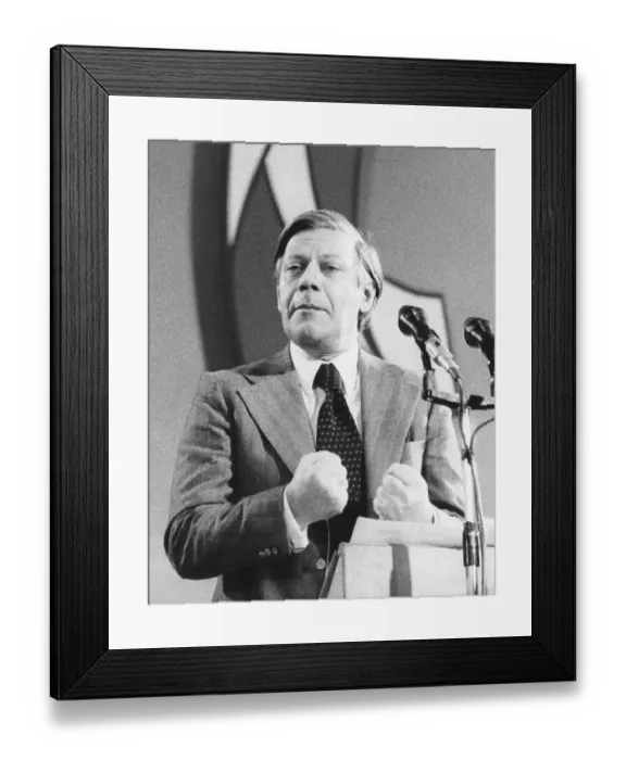 Framed Print : Helmut Schmidt, German Social Democrat politician Framed Print : Helmut Schmidt, German Social Democrat politician