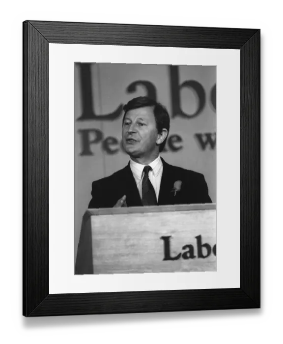 Framed Print : Bryan Gould, Labour politician and MP Framed Print : Bryan Gould, Labour politician and MP