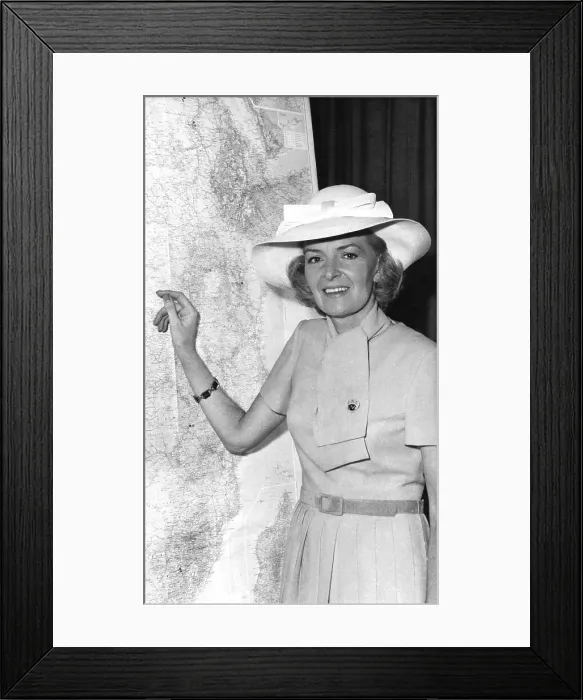 Framed Print : Sheila Scott, English record-breaking aviator Framed Print : Sheila Scott, English record-breaking aviator