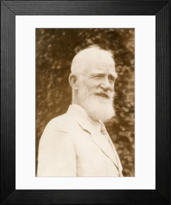 Framed Print : George Bernard Shaw, Irish writer and dramatist Framed Print : George Bernard Shaw, Irish writer and dramatist
