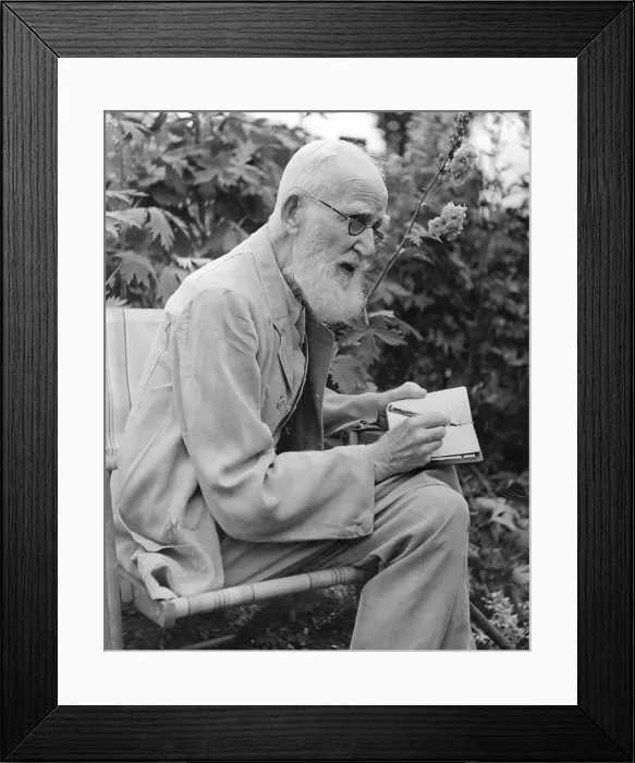 Framed Print : George Bernard Shaw, Irish writer and dramatist Framed Print : George Bernard Shaw, Irish writer and dramatist