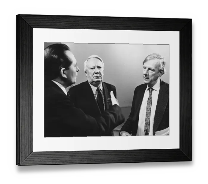 Framed Print : Brian Walden, Edward Heath and Peter Shore Framed Print : Brian Walden, Edward Heath and Peter Shore