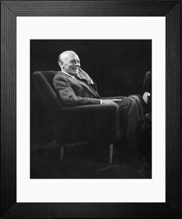 Framed Print : Malcolm Muggeridge, English journalist and broadcaster Framed Print : Malcolm Muggeridge, English journalist and broadcaster