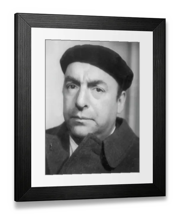 Framed Print : Pablo Neruda, Chilean poet and communist politician Framed Print : Pablo Neruda, Chilean poet and communist politician