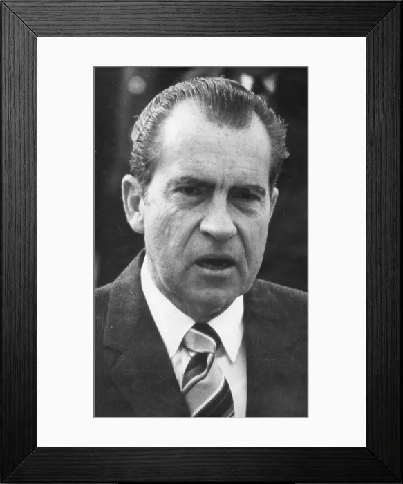 Framed Print : Nixon Richard Usa America American President Framed Print : Nixon Richard Usa America American President
