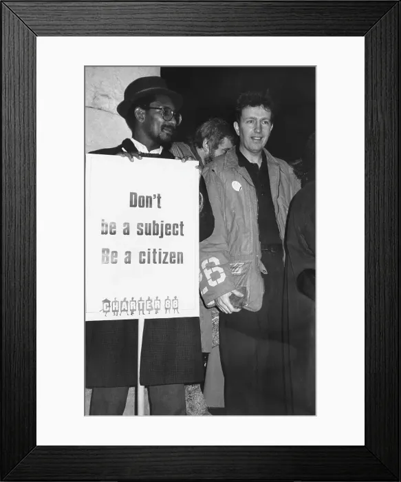 Framed Print : Robinson Tom Charter 88 Subject Citizen Politics