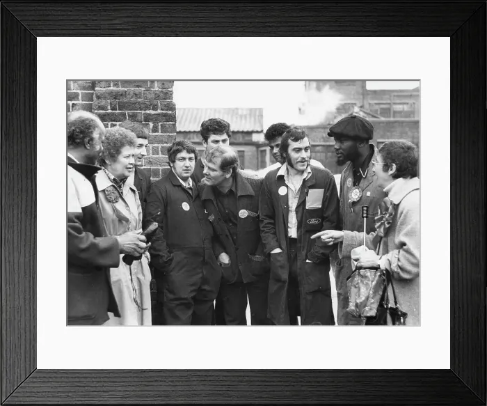 Framed Print : Jo Richardson, Labour politician, with group at Dagenham Framed Print : Jo Richardson, Labour politician, with group at Dagenham