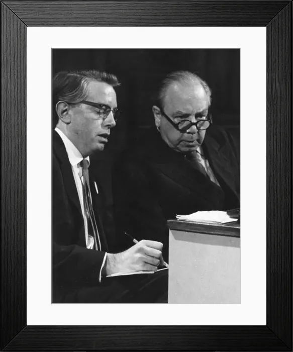 Framed Print : Kenneth Tynan with J B Priestley Framed Print : Kenneth Tynan with J B Priestley