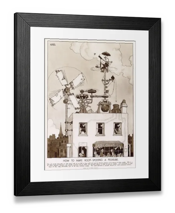 Framed Print : How to Make Roof-Spotting a Pleasure Framed Print : How to Make Roof-Spotting a Pleasure