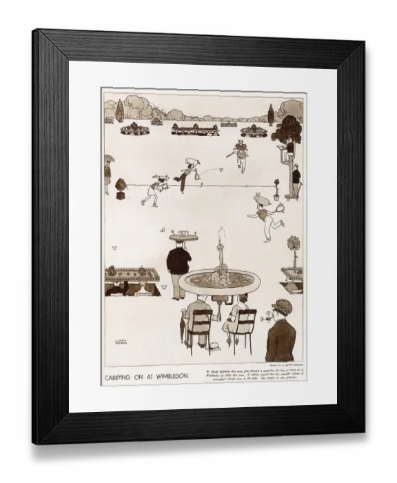 Framed Print : Trying to carry on as usual! Tennis players camouflaged from above in case of invasion. Date: 1941