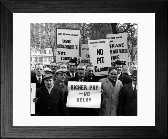 Framed Print : Yorkshire miners protest Framed Print : Yorkshire miners protest