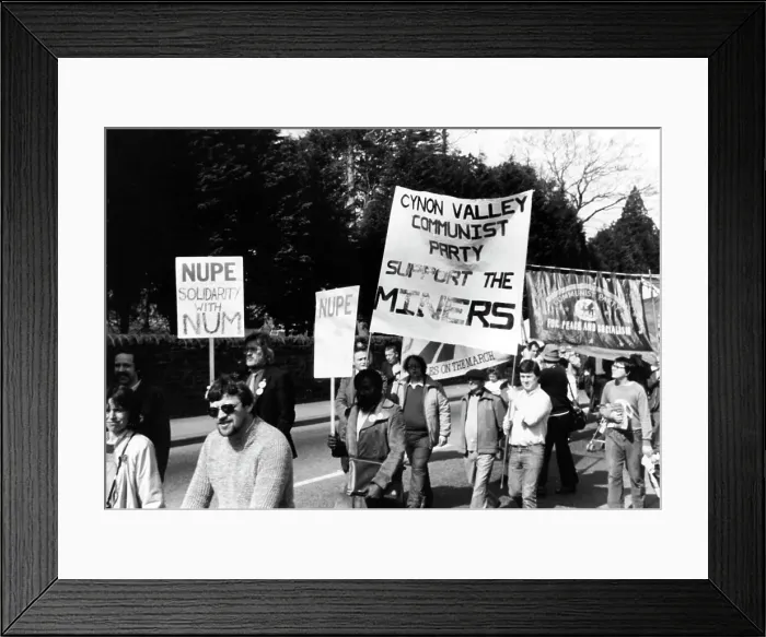Framed Print : Miners strike demonstration Framed Print : Miners strike demonstration