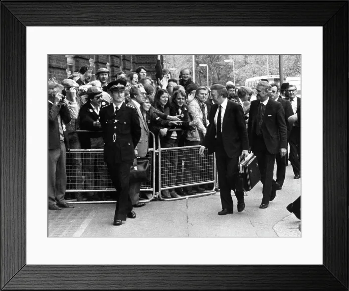 Framed Print : Arthur Scargill and miners leaders Framed Print : Arthur Scargill and miners leaders