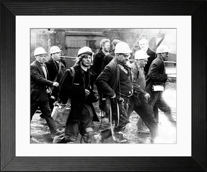 Framed Print : Nottinghamshire Miners Framed Print : Nottinghamshire Miners