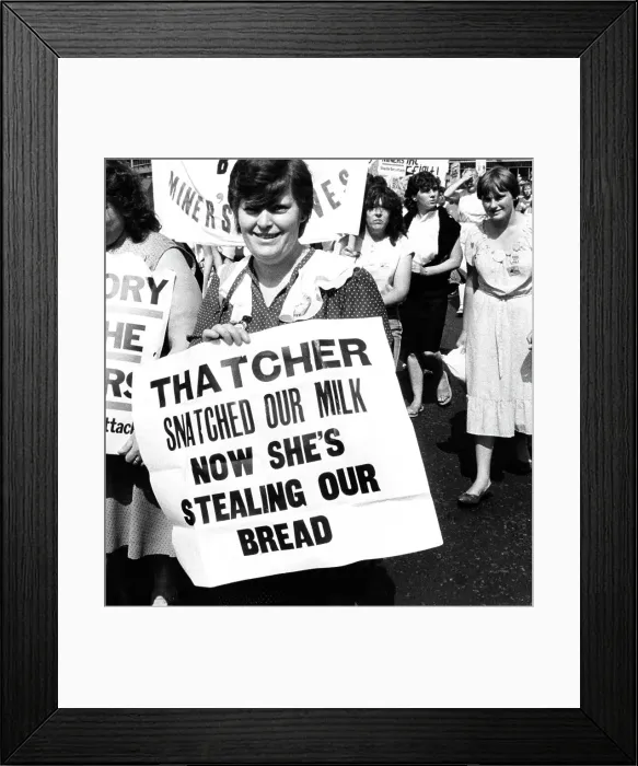 Framed Print : Supporting Miners strike 1984 Framed Print : Supporting Miners strike 1984