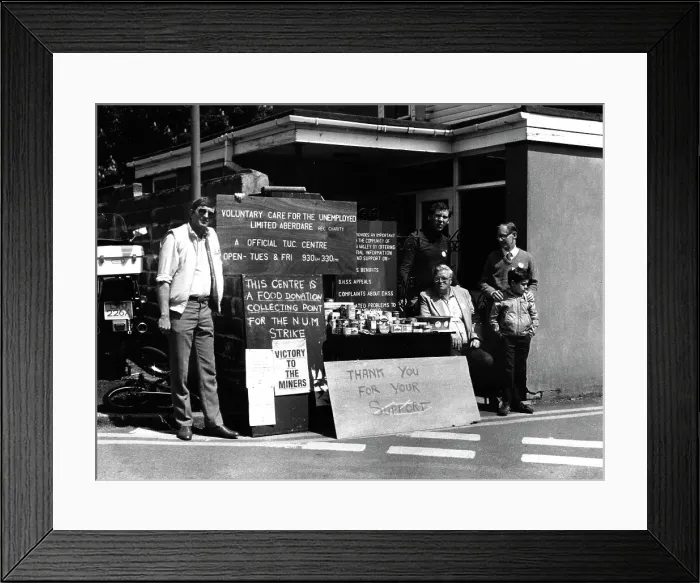 Framed Print : Food donation for striking miners Framed Print : Food donation for striking miners
