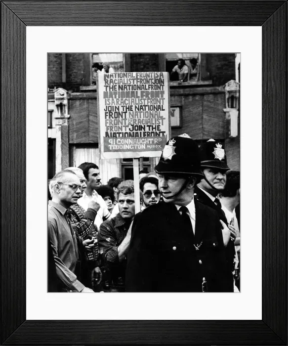 Framed Print : National Front march Framed Print : National Front march
