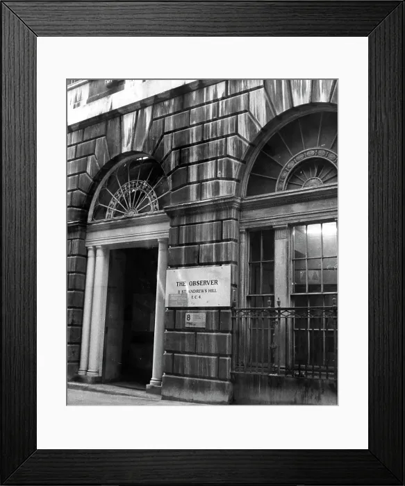 Framed Print : The Observer newspaper office Framed Print : The Observer newspaper office