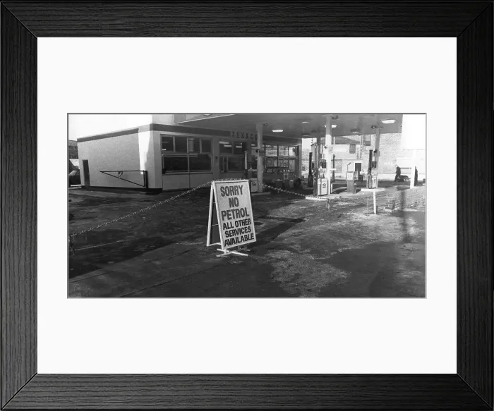Framed Print : 1979 fuel shortage Framed Print : 1979 fuel shortage