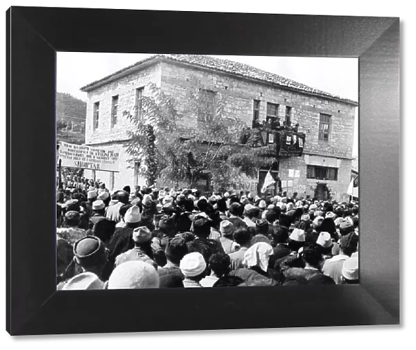 Enver Hoxha's speech in Mallakast; Albania