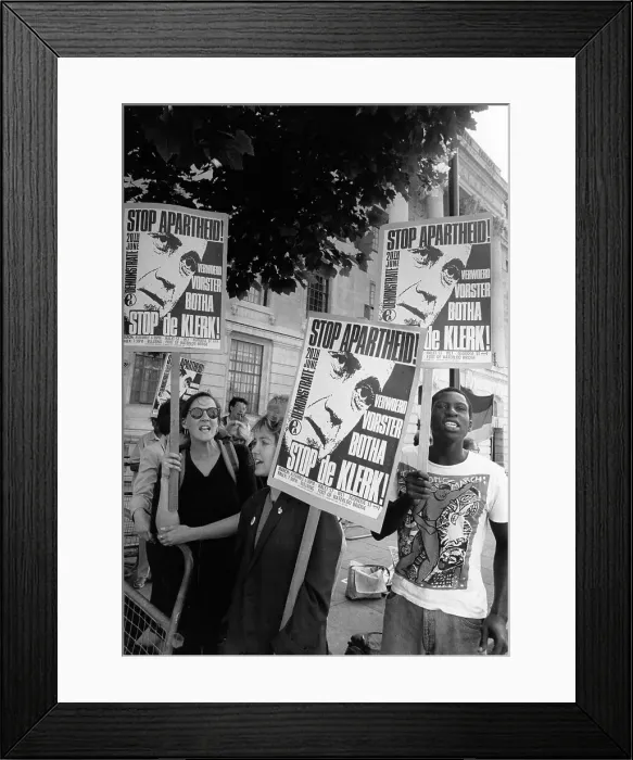 Framed Print : London Street Placards South African Prime Ministers Framed Print : London Street Placards South African Prime Ministers