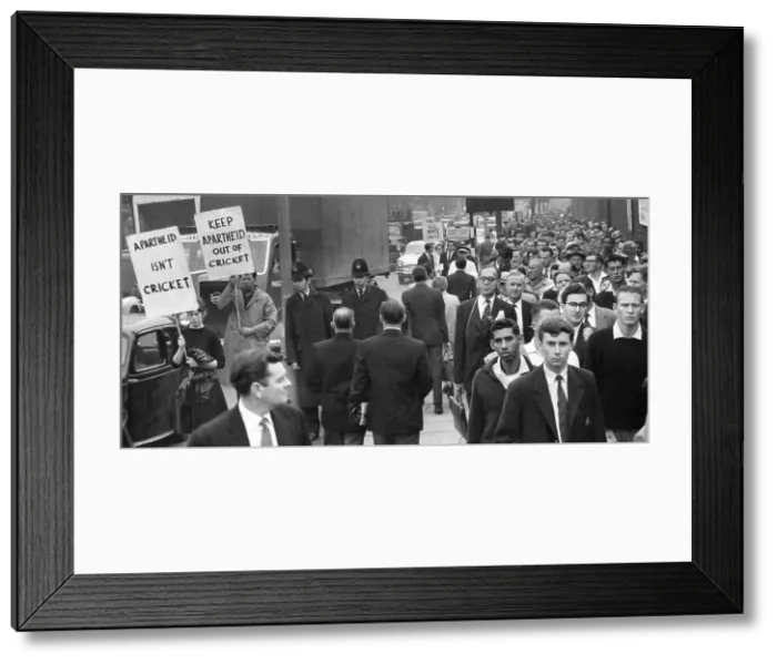 Framed Print : Anti-apartheid demo at Lord's Framed Print : Anti-apartheid demo at Lord's