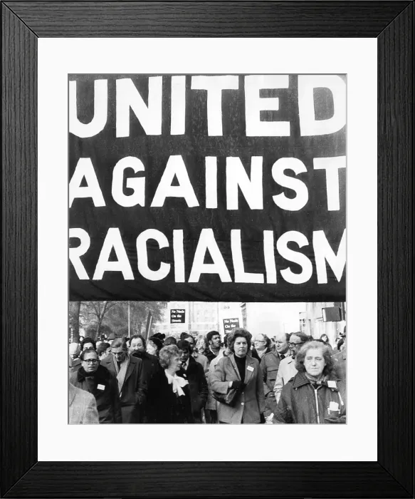 Framed Print : London march against racialism Framed Print : London march against racialism