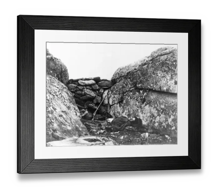 Framed Print : Faked American Civil War photograph Framed Print : Faked American Civil War photograph