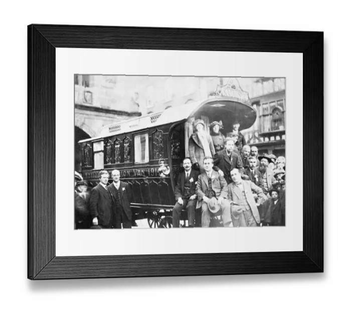 Framed Print : Robert Blatchford and the Clarion van Framed Print : Robert Blatchford and the Clarion van