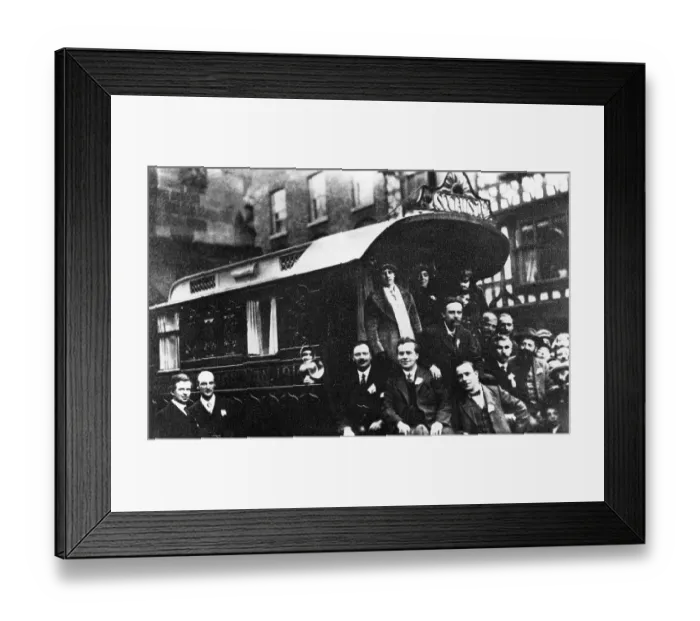 Framed Print : Robert Blatchford and the Clarion van Framed Print : Robert Blatchford and the Clarion van
